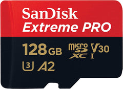 SanDisk Extreme Pro 128GB SDXC Card with Adapter
