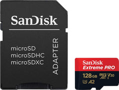 SanDisk Extreme Pro 128GB SDXC Card with Adapter